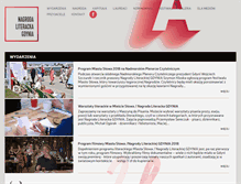 Tablet Screenshot of nagrodaliterackagdynia.pl